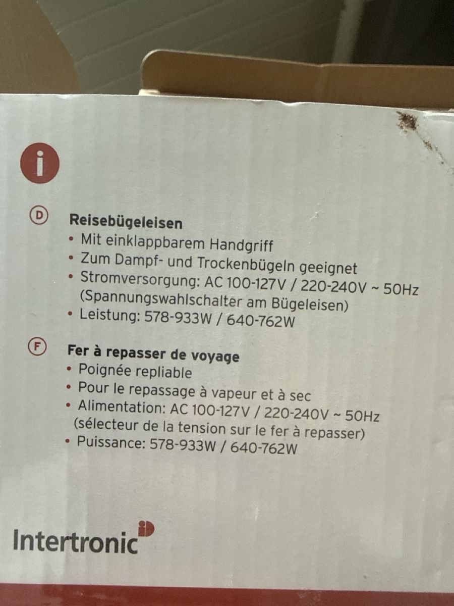 Ferri da stiro: Travel Iron – Nuovo e nell'imballaggio originale da Winkel venduto da Olirickli05 1