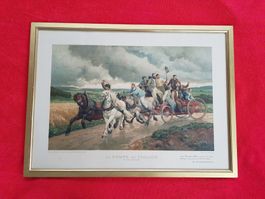 Vintage Bild "La Pompe du Village" aus den 1950er Jahren