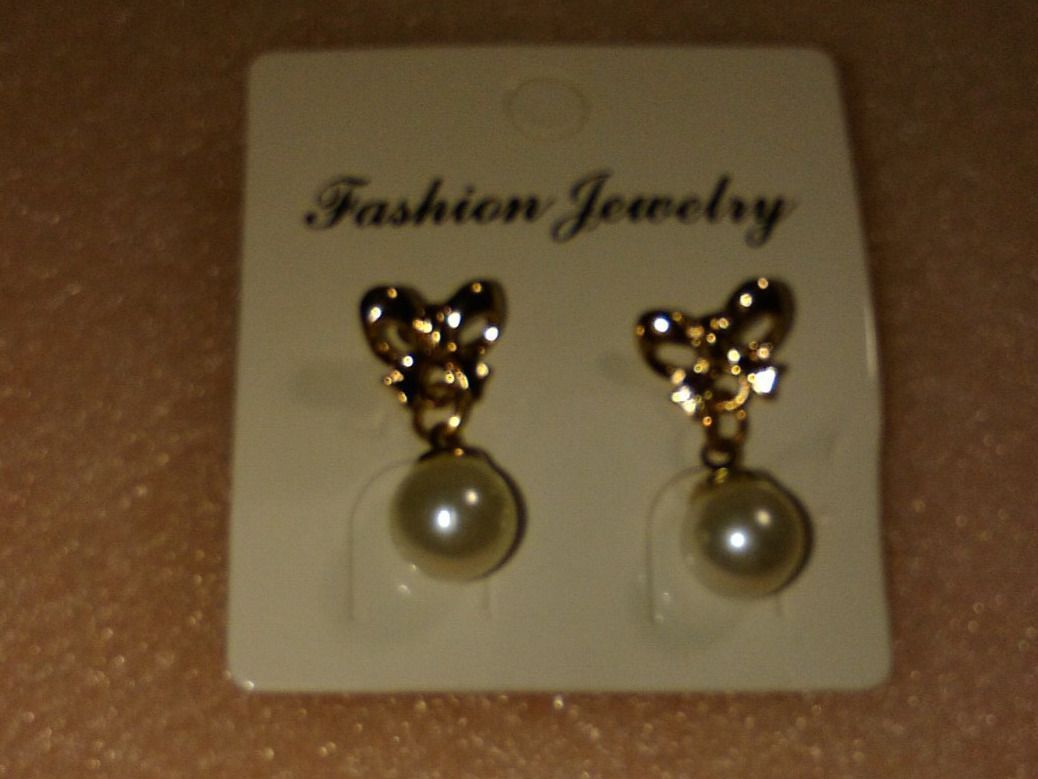 Orecchini pendenti & Orecchini a lobo: OHRRINGE MODESCHMUCK,,MIT KÜSTLICH PERLEN,,WEISS – Nuovo (secondo la descrizione) da Basel venduto da bijoutrie_4 3