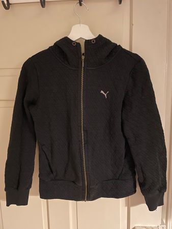 Puma Kapuzenpulli mit Reissverschluss, schwarz, S/36