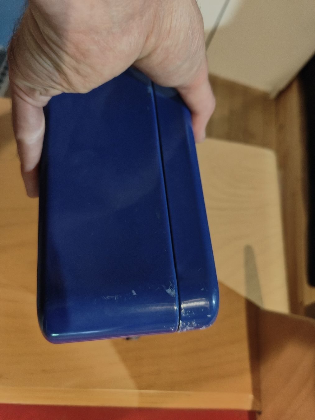 Registratore di cassa: Blaue Kasse mit Unterteilungsfach – Usato da Bauma venduto da ObrMar 3