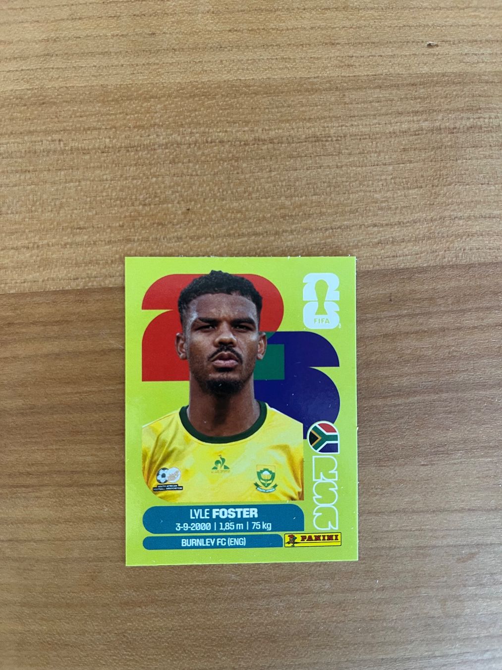 Panini Carte collezionabili: Panini 2026 - Lyle Foster – Nuovo (secondo la descrizione) da lüscherz venduto da simple_nic