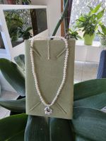 Silber Perlenkette "Ozeanwelle" Design– Sanfte Eleganz