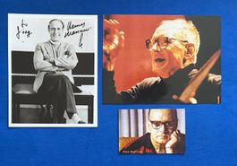 ENNIO MORRICONE 2X + HENRY MANCINI ORIGINAL Autogramme +COA