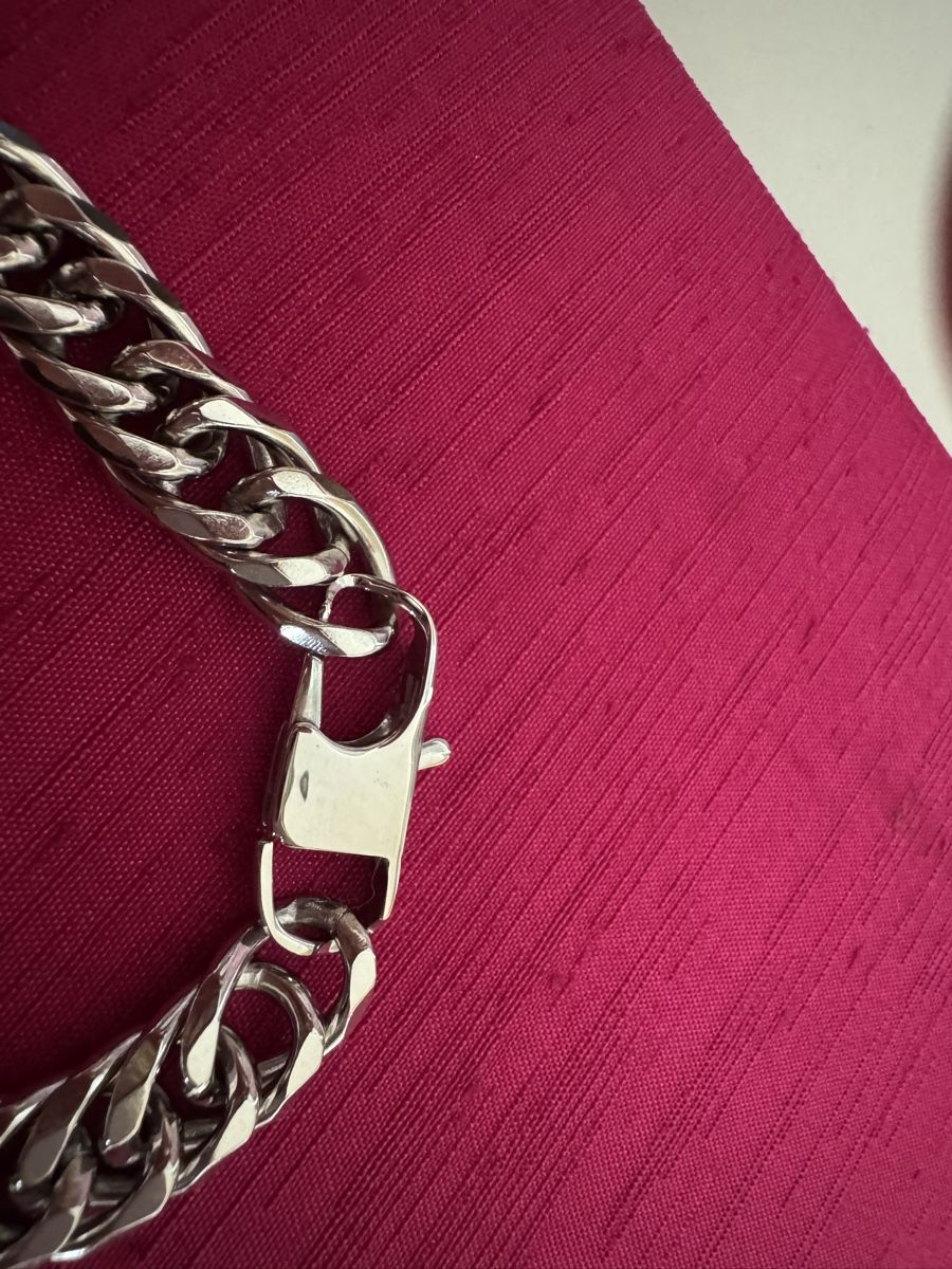 Bracciali & Braccialetti: Silberfarbenes Armkettchen (neu) – Nuovo e nell'imballaggio originale da Lachen SZ venduto da artbyblondangel 2
