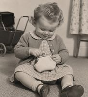 ALTES KINDER PORTEMONAIE 1950