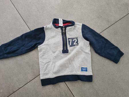 Baby Pullover Baby Club grau blau Grösse 86