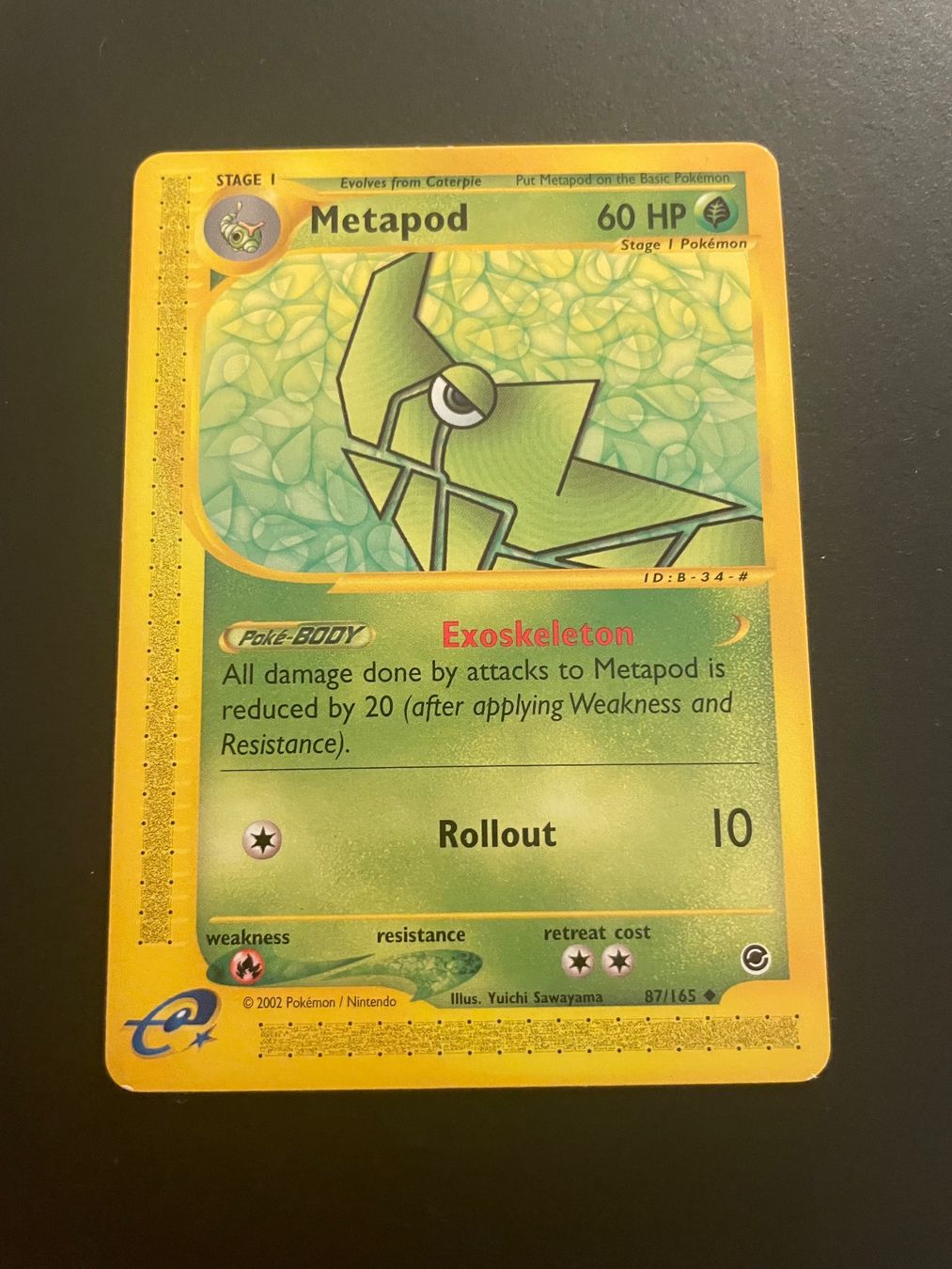 Pokémon Sammelbilder & Trading cards: METAPOD 87/165 EXPEDITION BASE SET – Gebraucht aus Zürich von pokemon_cards