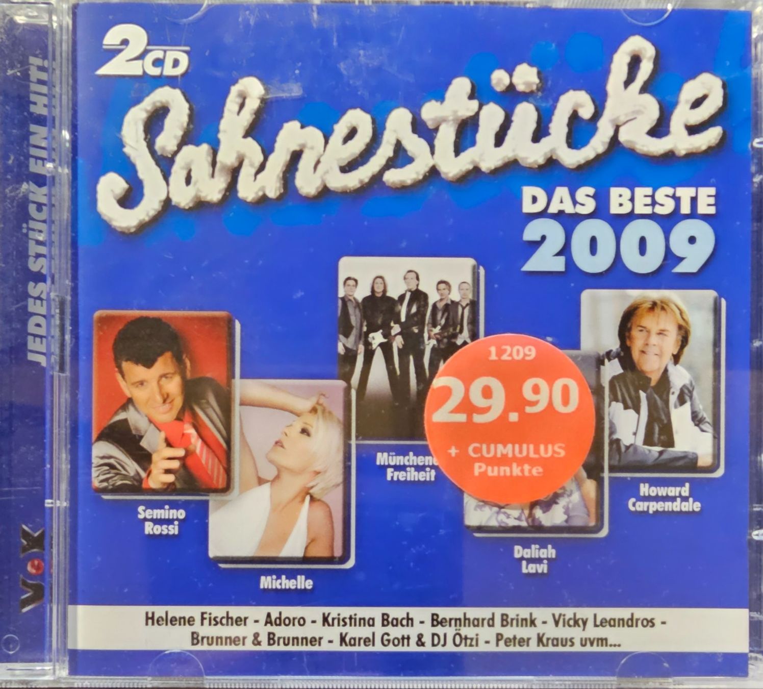 CD: Various - Sahnestücke Das Beste 2009 – Usato da Wahlen b. Laufen venduto da Cg10