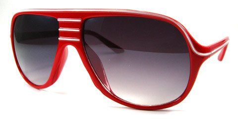 Brillen & Gläser: Nu Rave Retro Stripes Sonnenbrille rt37 red – Neu und originalverpackt aus Illnau von diy-shop