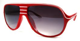 Nu Rave Retro Stripes Sonnenbrille rt37 red