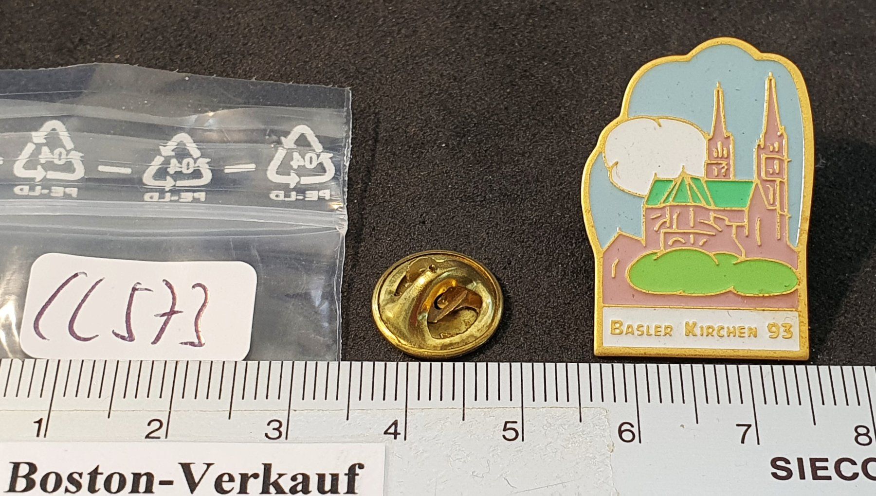 Placchette & Badge: CC573 - Pin Basel Basler Münster Kirchen 1993 – Usato da Reinach BL venduto da Boston-Verkauf 1