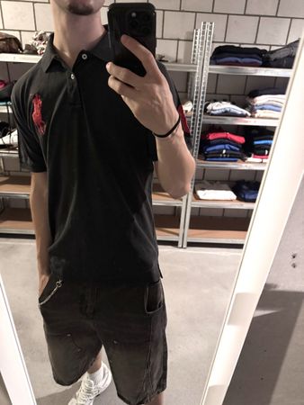 vintage polo ralph lauren big pony polo black 
