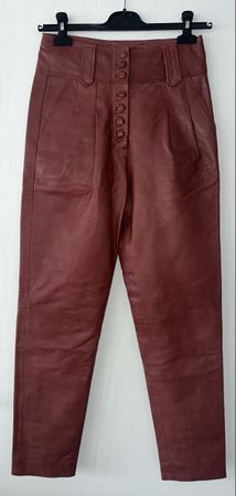 SÉZANE HOSE GR. 34 LEDER neuwertig