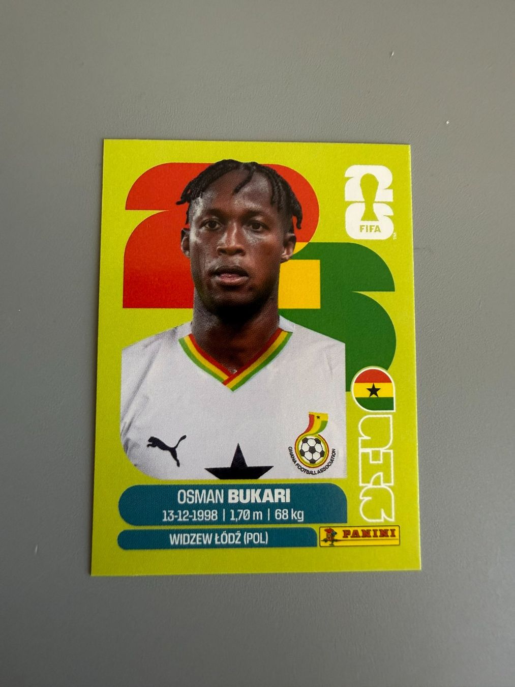 Panini Carte collezionabili: Panini Osman Bukari GHA19 – Usato da Liebefeld venduto da Ronaldo-1996