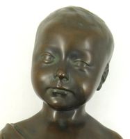 Vintage Bronze Büste eines Knaben - Über 7 kg schwer
