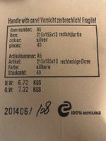 Scharnierdeckeldosen aus Weissblech