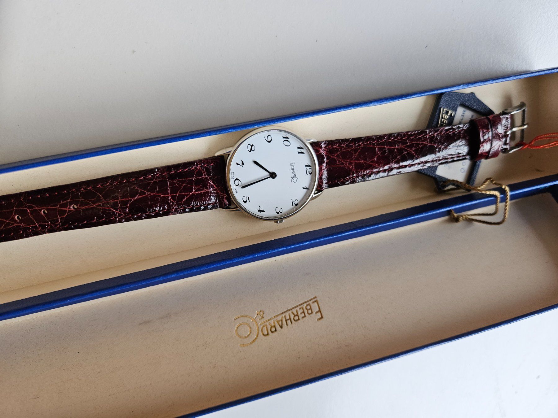Eberhard & Co. Orologi: Eberhard Handaufzug mit Box – Usato da Berikon venduto da mmm21 5
