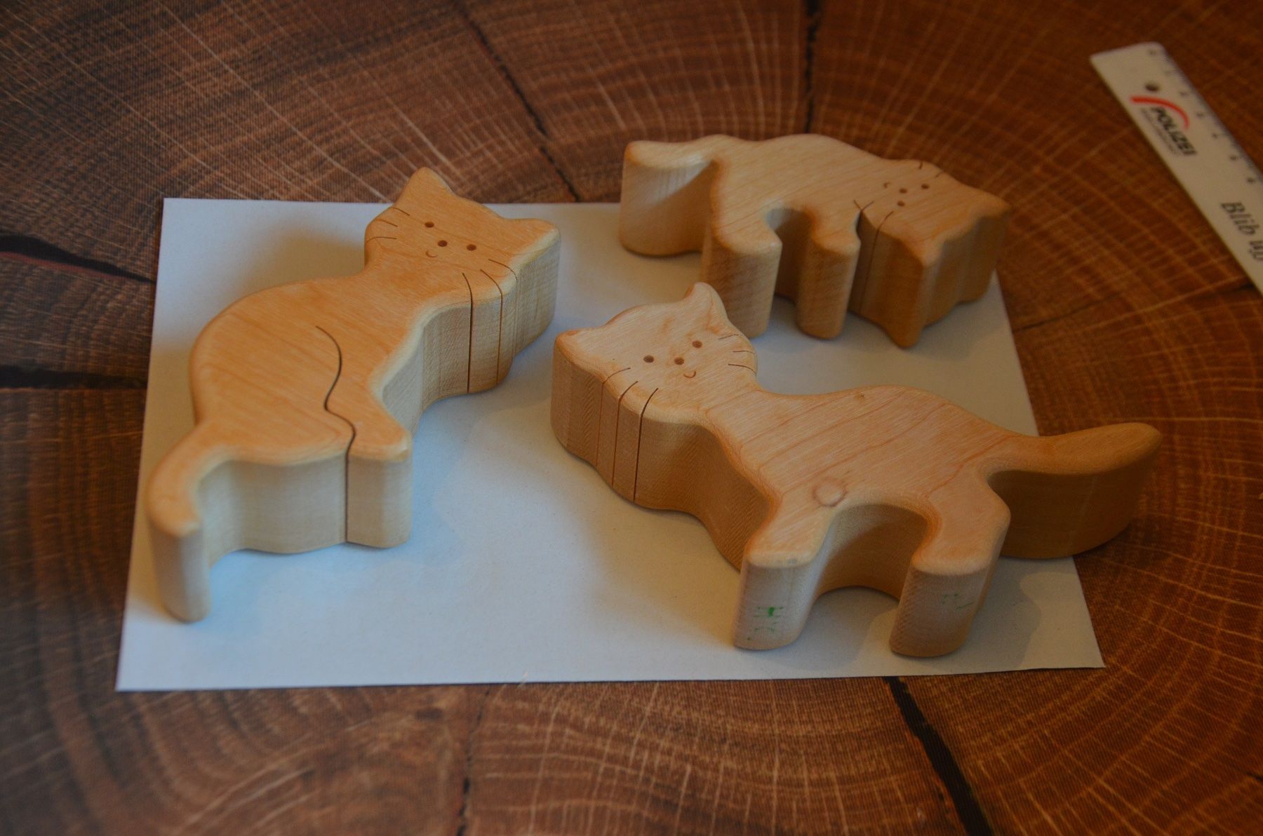 Kit bricolage: BASTELN - 3 KATZE HOLZ – Usato da Chiasso venduto da Dolly015