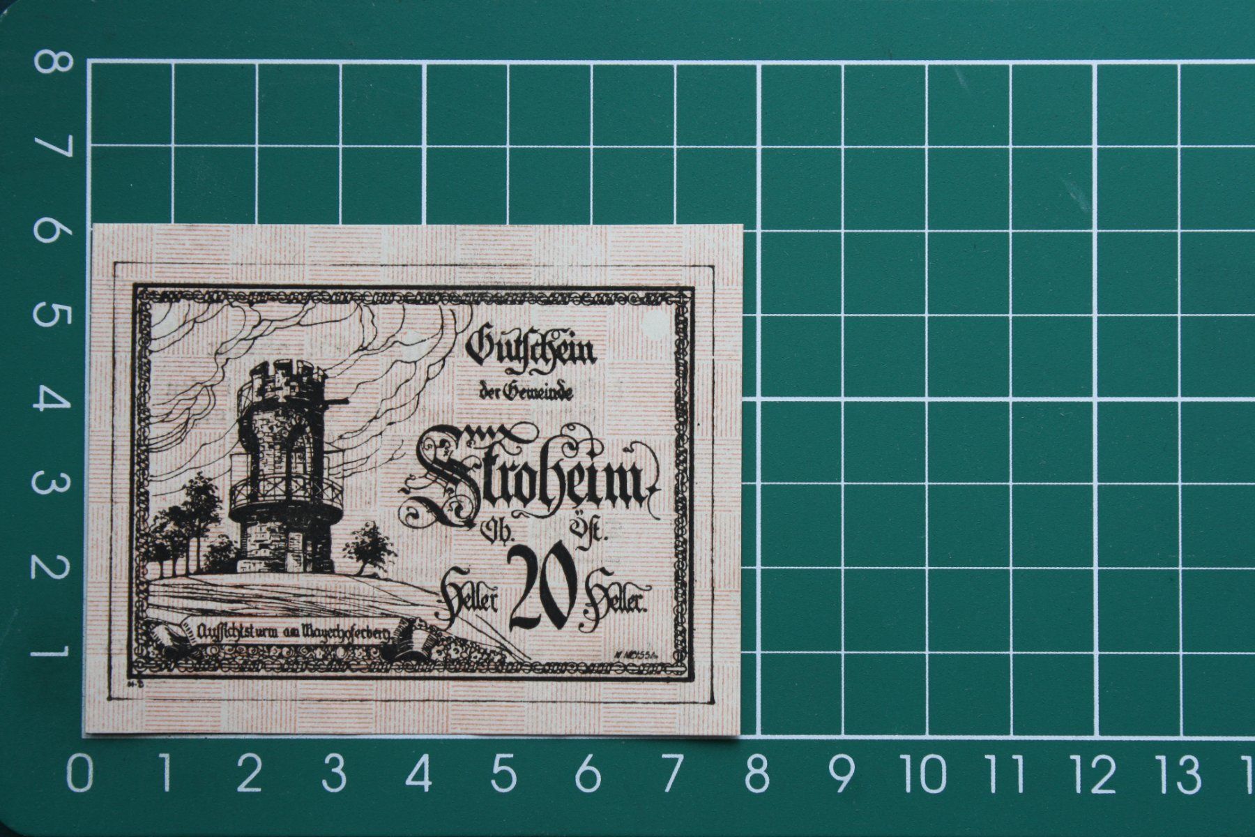 Banknoten: currency voucher austria stroheim 20 heller 1920 – Gebraucht aus Laupen BE von Gufi57