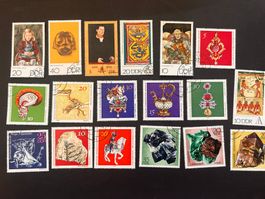 DDR Lot mit schönen Gemälde und Edelsteinen gest.   (2241)