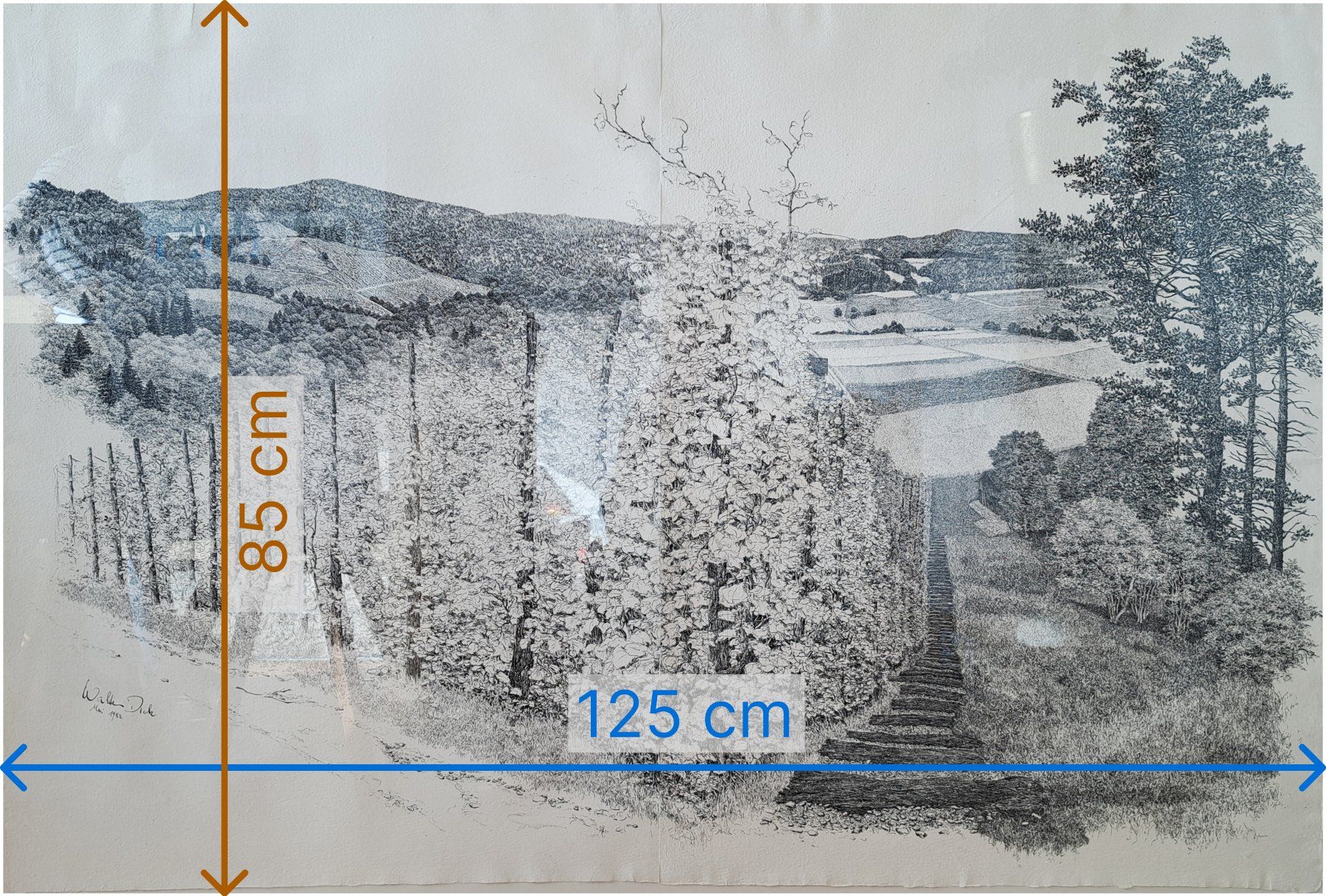 Dipinti: Walter Dick - grosses original Gemälde - Landschaftsbild – Usato da Oberuzwil venduto da RaSa-Oberuzwil 2