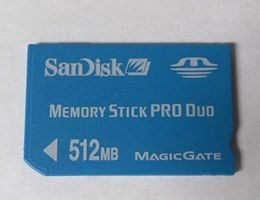 SanDisk Memory Stick PRO DUO 512MB MagicGate gebraucht