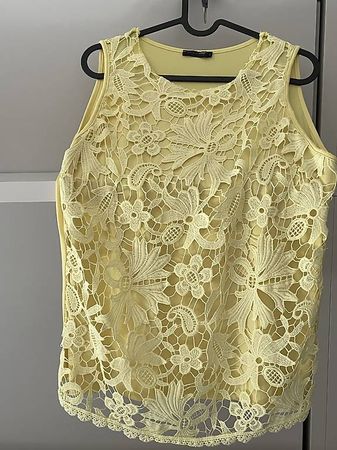 Top tg. L in pizzo giallo Nuna Lie