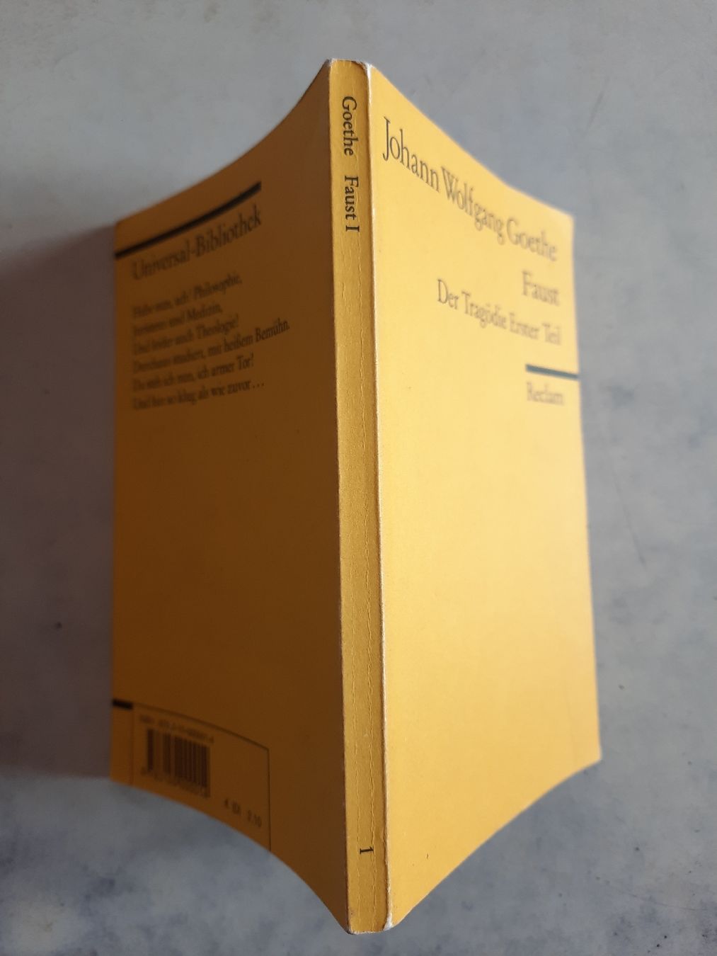 Libri: Goethe : Faust. Der Tragödie Erster Teil , Reclam – Usato da Nottwil venduto da mar_jqm7 2