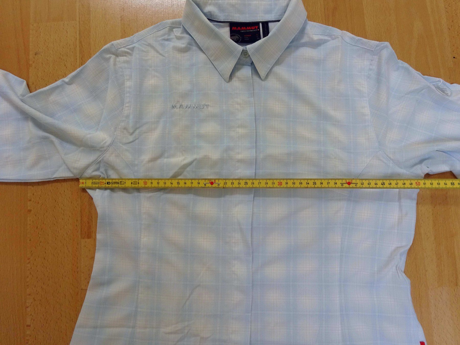 Mammut Camicette: Mammut - Funktionsbluse - hellblau / weiss - Grösse L – Usato da Zofingen venduto da Justizia_01 2