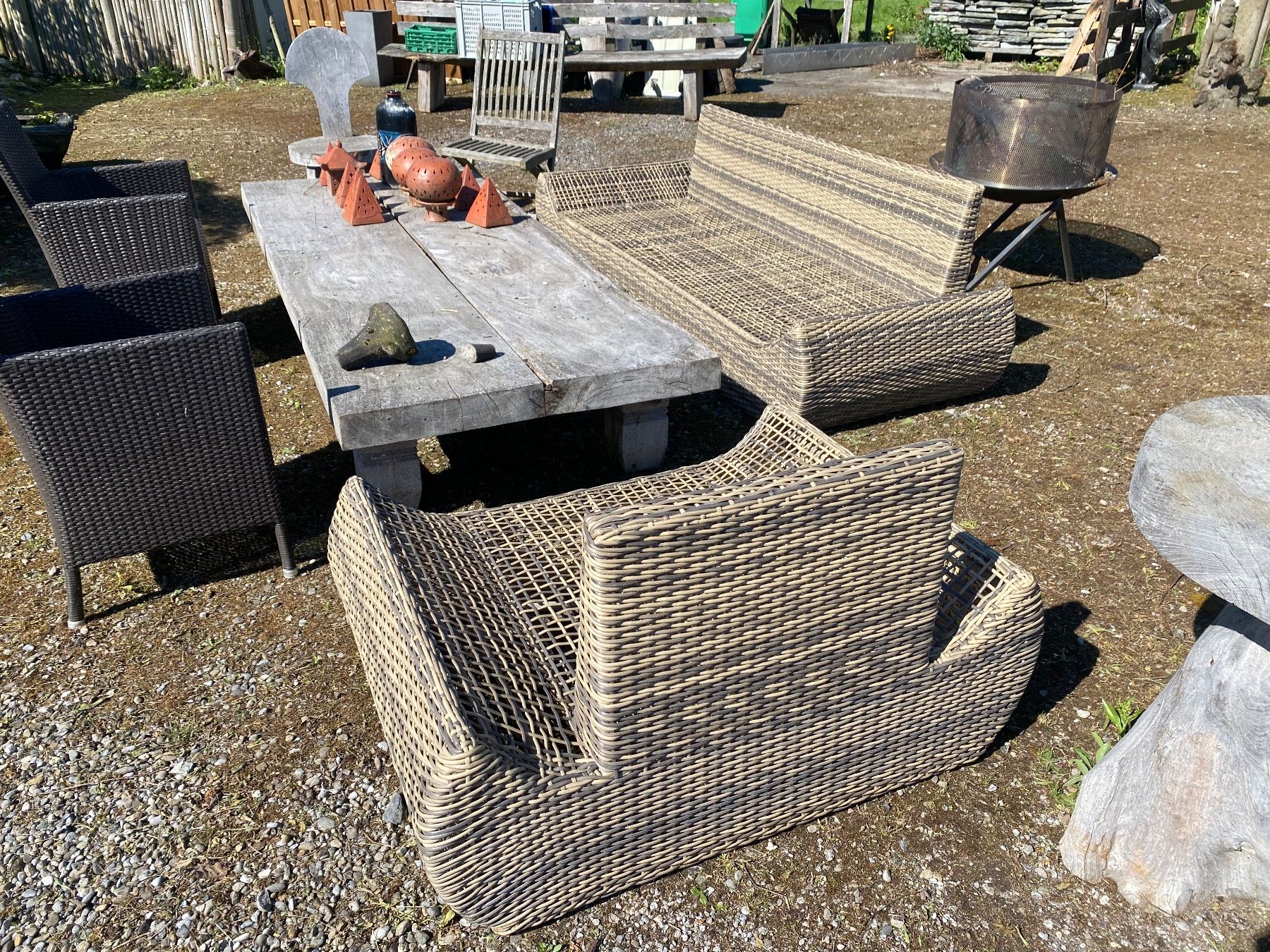 Divani: Gartenlounge Sofa Sessel Gartenmöbel – Usato da Ballwil venduto da ClassicGallery 1