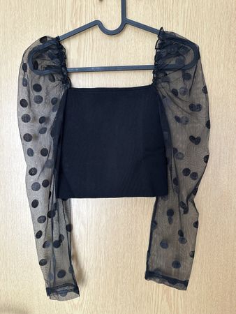 Shirt Zara S Pois black