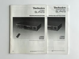 Bedienungsanleitung: Technics SL-P470