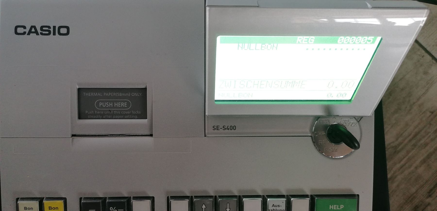 Casio Registratore di cassa: Kasse Typ Casio SE-S400 – Usato da Schwarzenegg venduto da musi09 3