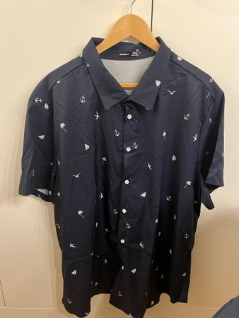 Sommerhemd Gr XXL mit maritimen Muster, Neu