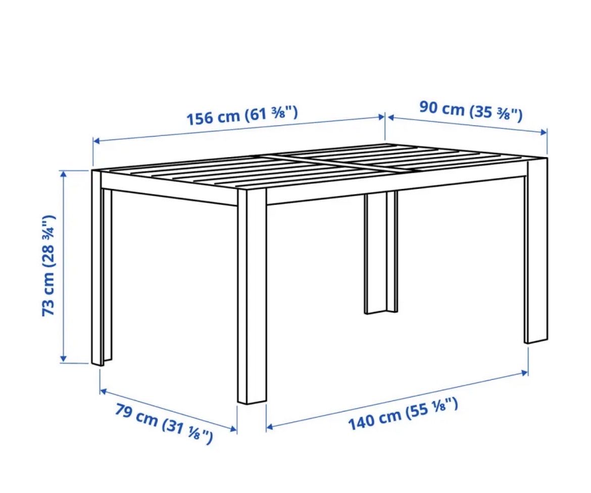 Tables: Ikea Sjålland Gartentisch – D'occasion à Steinhausen par eli_q2ng 1