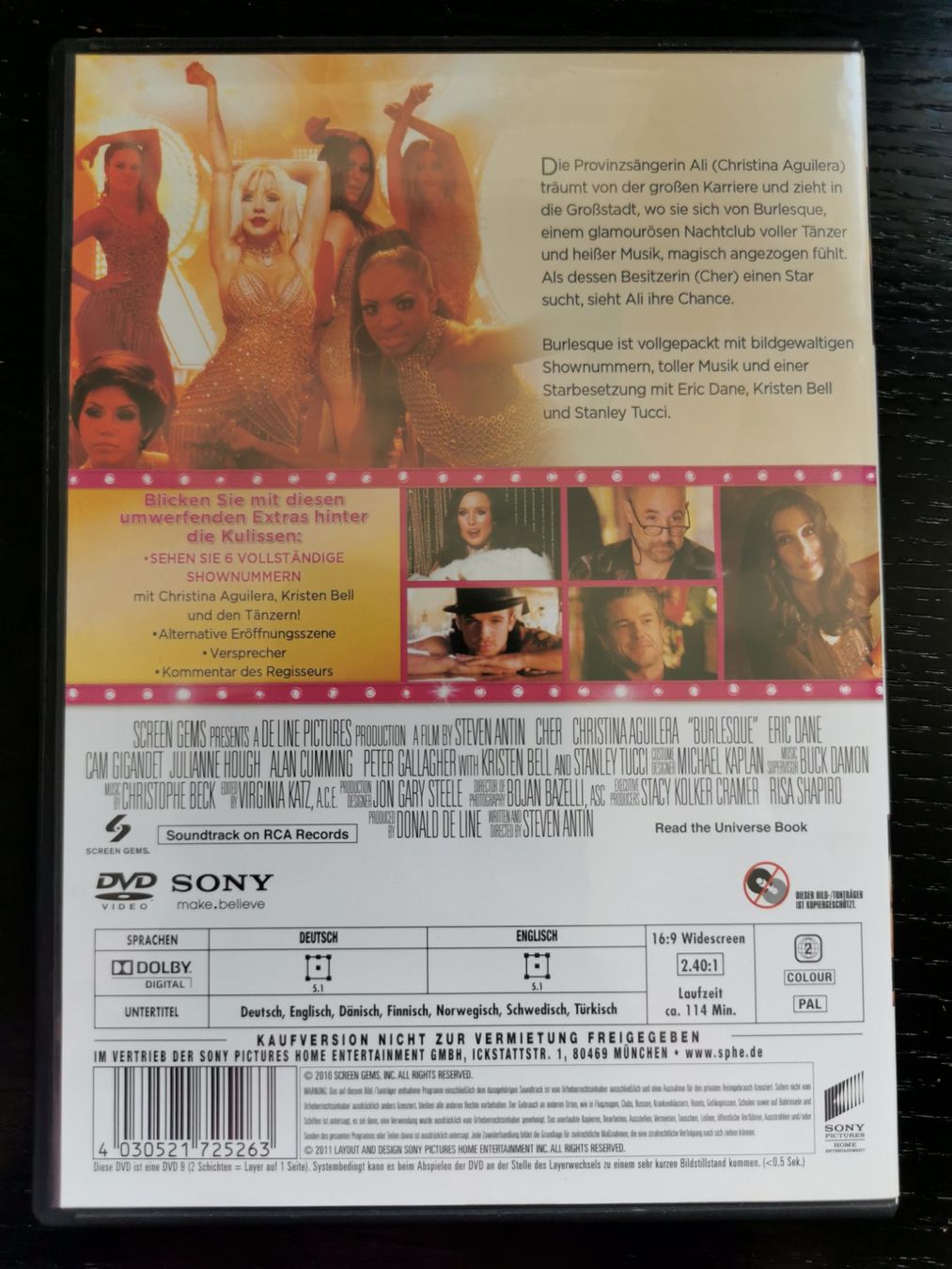 Tutti i DVDs: DVD Burlesque – Usato da Zürich venduto da fil_t2br 1