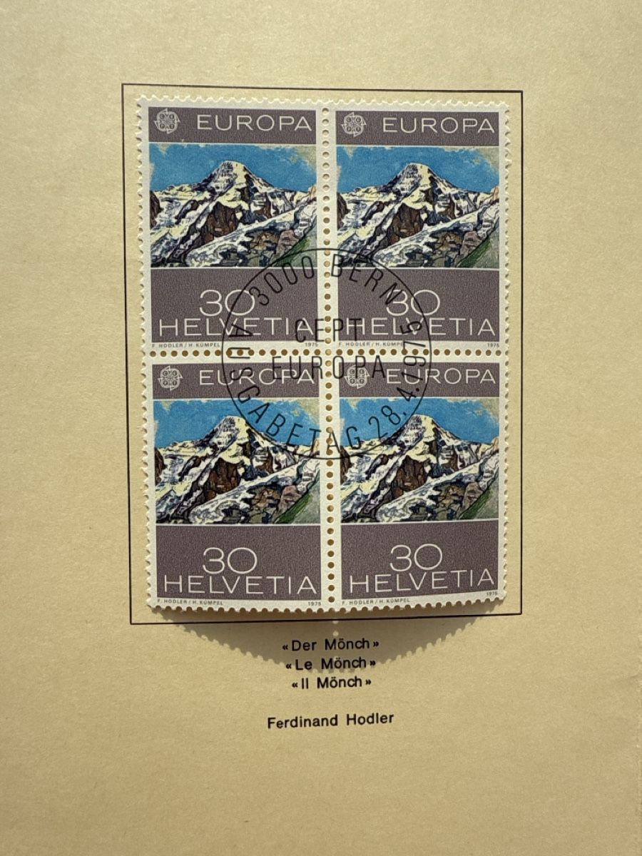 Tutti i francobolli: Seltene PTT Briefmarken 1975, Sets 3x4 – Usato da Zürich venduto da Alexander2305 2