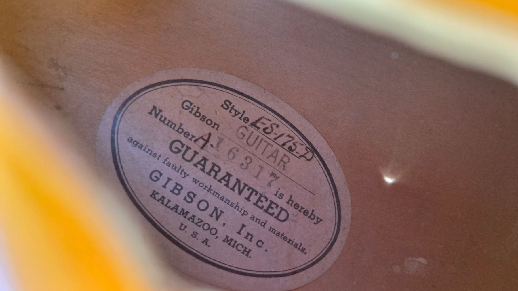 Gibson Musikinstrumente: Gibson ES175D 1953 – Gebraucht aus pieterlen von AntonelloGuitars 6