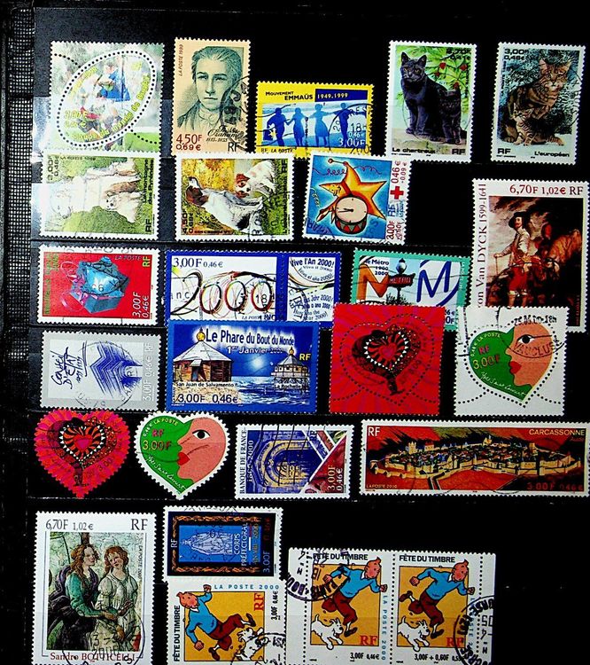 Lot De 400 Timbres Français Oblitérés Après 2000 - Très Bon état