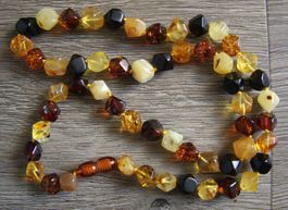 Nachlass: Ostsee Bernstein Schmuck Kette Collier 21 Gramm