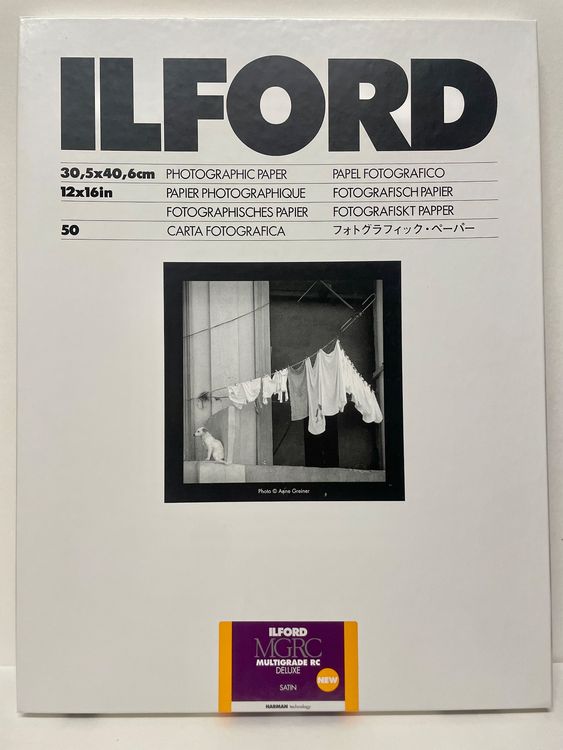 Papier Photo Ilford Multigrade IV RC Deluxe – Satin 7x5 Pouces – 100 Feuilles – Neuf