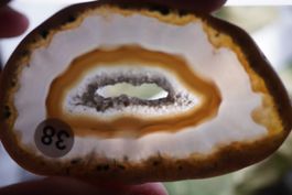 Achat Scheibe Natur Druzy  no39   –Lot Adlun-