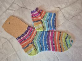 OekoTex Sneakers Gr. 38/39- Hand gestrickt - UNIKAT