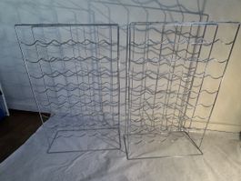 For Sale: 2 Metal Wine Racks – Total Capacity 108 Bottles