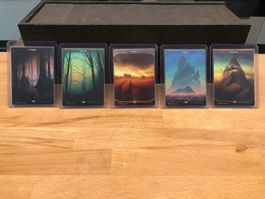 MTG all Unstable full art lands foil (2017)