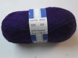 1 Knäuel Wolle  - violett (572) -50 Gram