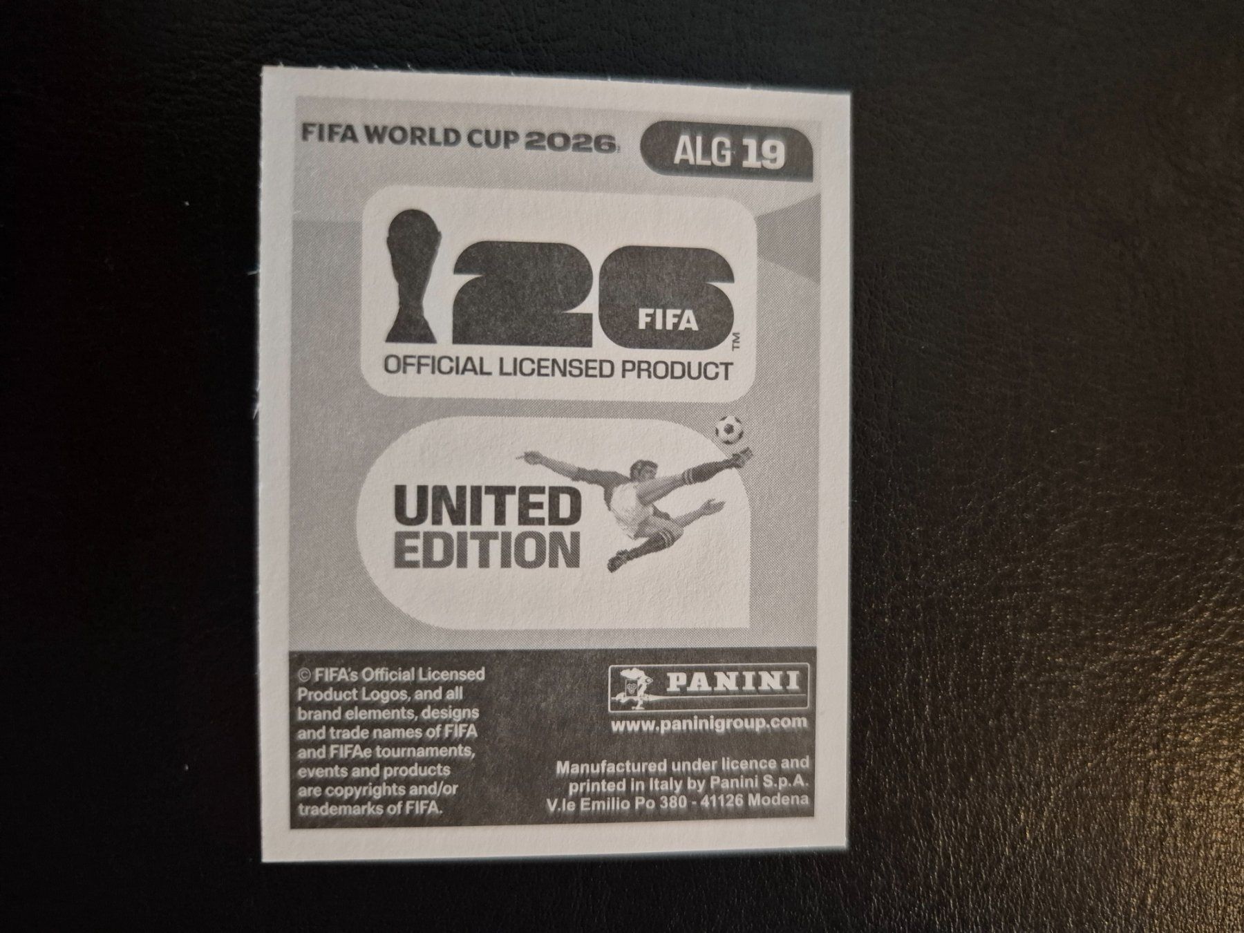 Panini Carte collezionabili: Panini WM 26 ALG 19 – Nuovo (secondo la descrizione) da Rorschacherberg venduto da AJ3108 1