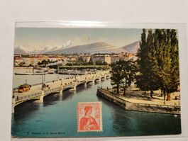 CP Genève - Pont du Mont-Blanc en 1910