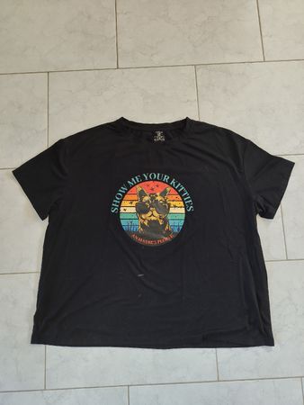 Shein Curve Shirt, Gr. 3XL, "Show me your kitties", Top!
